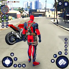 Скачать Взломанная Miami Rope Hero Spider Game 2 на андроид (Много денег)