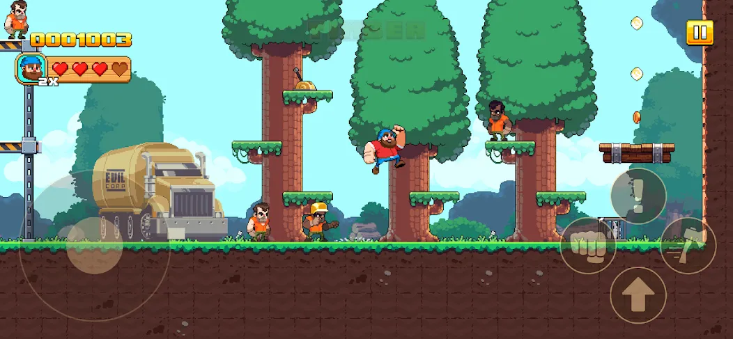 Timberman The Big Adventure (Тимбермен Большое Приключение) МОД/Взлом [Много монет, Открытые уровни и Мега MOD] Screenshot 2