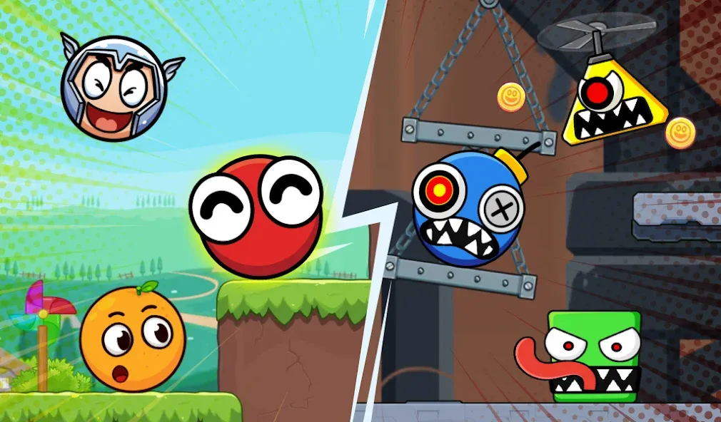 Bounce Ball 6: Roller Ball 6 (Боунс Болл 6) МОД/Взлом [Все открыто, Дополнительные деньги и Меню MOD] Screenshot 1