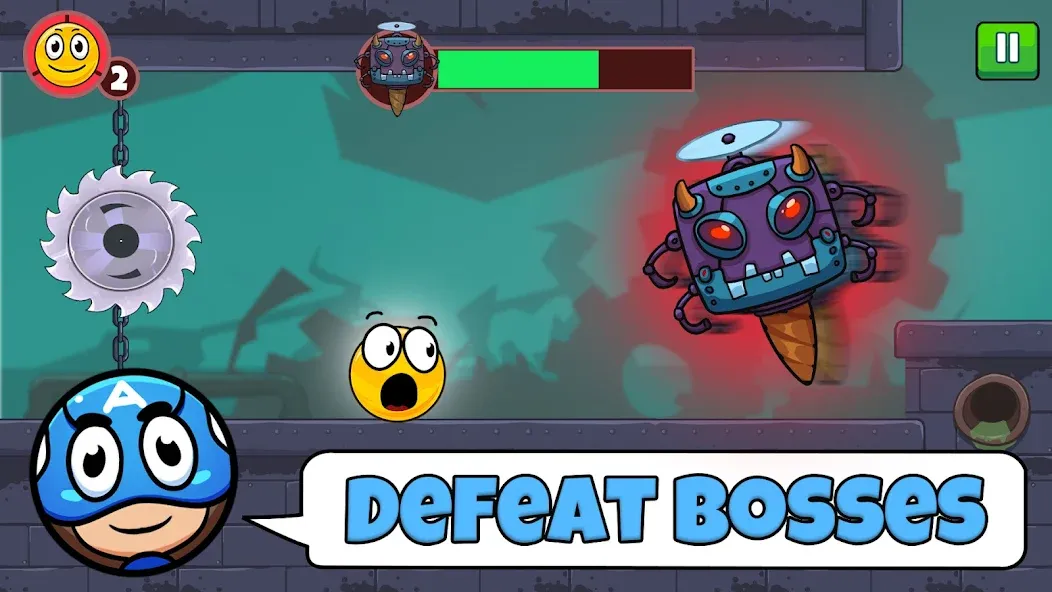 Red Ball Roller (Ред Болл Роллер) МОД/Взлом [Деньги, Монеты и Меню MOD] Screenshot 3