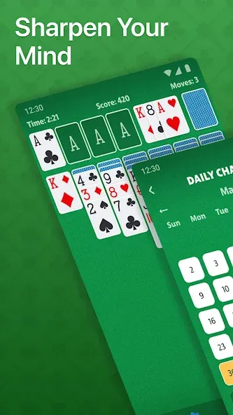 Solitaire - Classic Card Game (Солитер) МОД/Взлом [Много монет, Открытые уровни и Мега MOD] Screenshot 2