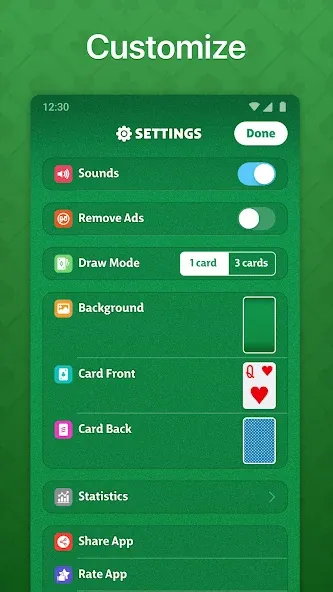 Solitaire - Classic Card Game (Солитер) МОД/Взлом [Много монет, Открытые уровни и Мега MOD] Screenshot 5
