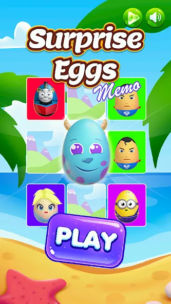 Surprise Eggs Memory (Сюрприз Яйца Мемо) МОД/Взлом [Бесконечные деньги, Монеты и Мега MOD] Screenshot 1