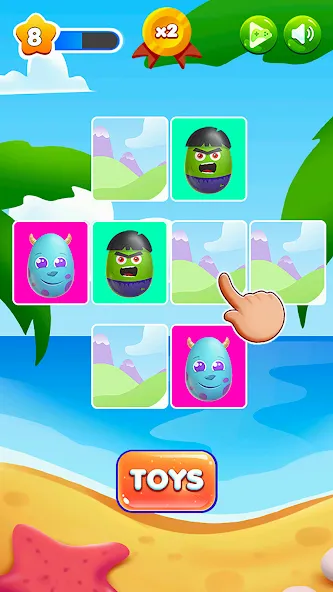Surprise Eggs Memory (Сюрприз Яйца Мемо) МОД/Взлом [Бесконечные деньги, Монеты и Мега MOD] Screenshot 4