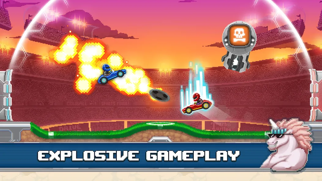 Drive Ahead! Sports МОД/Взлом [Все открыто, Дополнительные деньги и Меню MOD] Screenshot 1