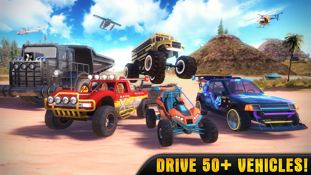 OTR - Offroad Car Driving Game (ОТР) МОД/Взлом [Меню, Бесконечные монеты и Открытые уровни] Screenshot 1