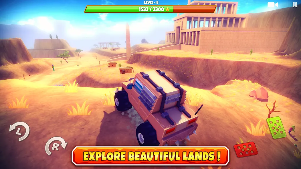 Zombie Offroad Safari (Зомби оффроуд сафари) МОД/Взлом [Меню, Бесконечные монеты и Открытые уровни] Screenshot 1