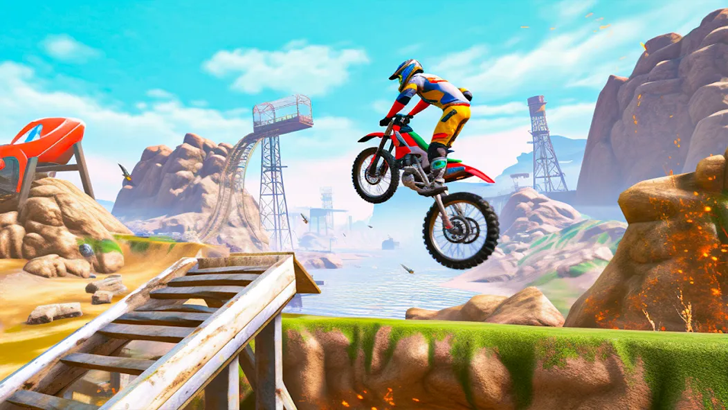 Ultimate Bike Stunt: Bike Game (Ультимейт Байк Стант) МОД/Взлом [Бесконечные деньги, Монеты и Мега MOD] Screenshot 4