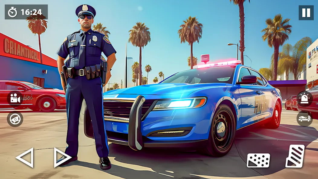 US Police Car Transporter Game (Полицейский транспорт игры) МОД/Взлом [Много монет, Открытые уровни и Мега MOD] Screenshot 1