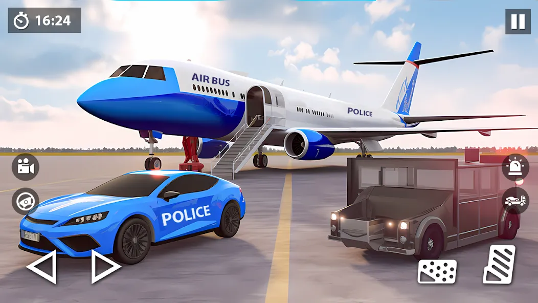 US Police Car Transporter Game (Полицейский транспорт игры) МОД/Взлом [Много монет, Открытые уровни и Мега MOD] Screenshot 2