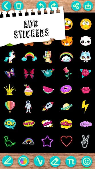 Draw Doodle - Kids drawing МОД/Взлом [Много денег, Монет и Все открыто] Screenshot 4
