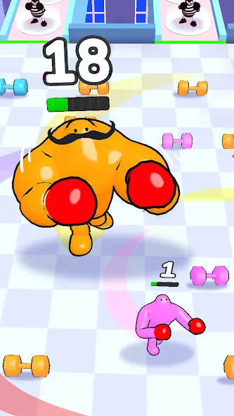 Punchy Race: Run & Fight Game (Панчи Рейс) МОД/Взлом [Много монет, Открытые уровни и Мега MOD] Screenshot 2