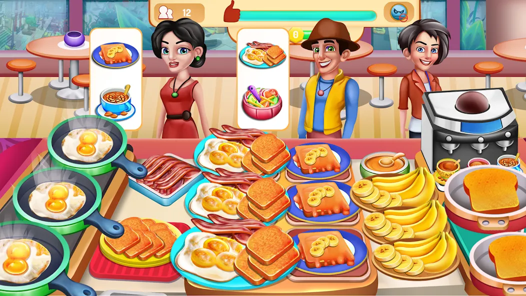 Cooking Food: Time Management МОД/Взлом [Бесконечные деньги, Монеты и Мега MOD] Screenshot 3