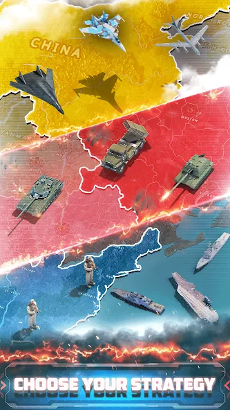 Conflict of Nations: WW3 (Конфликт нациией) МОД/Взлом [Меню, Бесконечные монеты и Открытые уровни] Screenshot 4