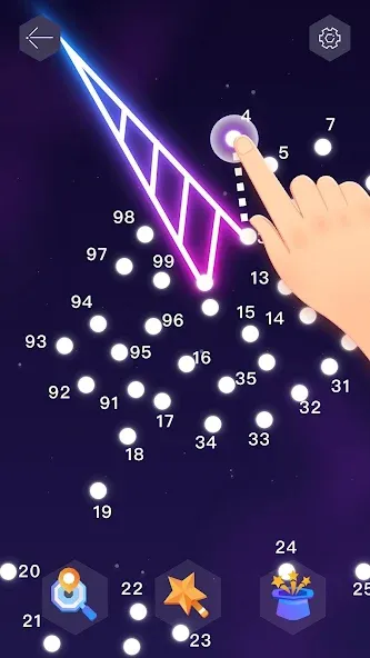 Dot it: Connect the Dots (Дот ит) МОД/Взлом [Меню, Бесконечные монеты и Открытые уровни] Screenshot 2