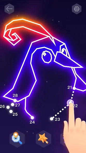 Dot it: Connect the Dots (Дот ит) МОД/Взлом [Меню, Бесконечные монеты и Открытые уровни] Screenshot 5