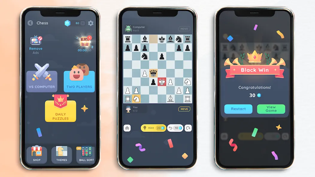 Chess: Classic Board Game МОД/Взлом [Много монет, Открытые уровни и Мега MOD] Screenshot 1