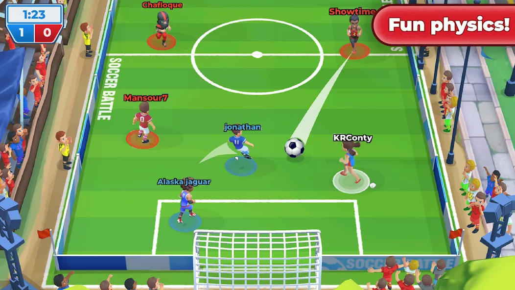 Soccer Battle -  PvP Football МОД/Взлом [Много монет, Открытые уровни и Мега MOD] Screenshot 2