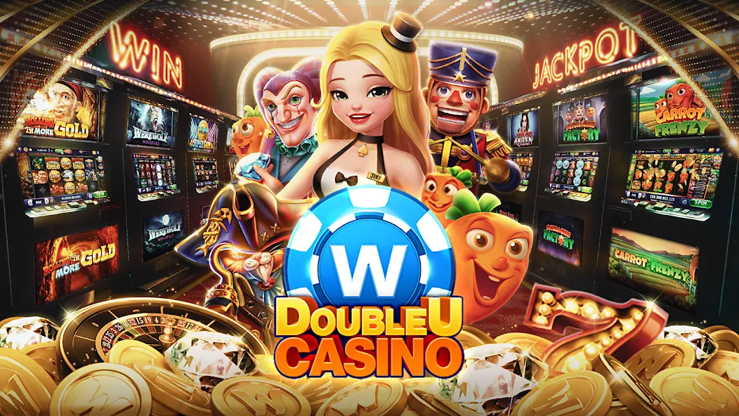 DoubleU Casino™ - Vegas Slots (ДаблЮ Казино) МОД/Взлом [Все открыто, Дополнительные деньги и Меню MOD] Screenshot 1
