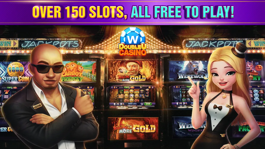 DoubleU Casino™ - Vegas Slots (ДаблЮ Казино) МОД/Взлом [Все открыто, Дополнительные деньги и Меню MOD] Screenshot 5