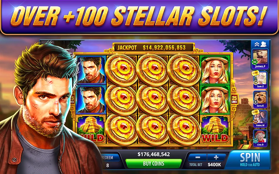 Take 5 Vegas Casino Slot Games (Тейк 5 Вегас Казино Слот игры) МОД/Взлом [Много монет, Открытые уровни и Мега MOD] Screenshot 1