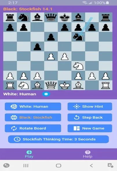 Chess With Stockfish 16 МОД/Взлом [Все открыто, Дополнительные деньги и Меню MOD] Screenshot 1