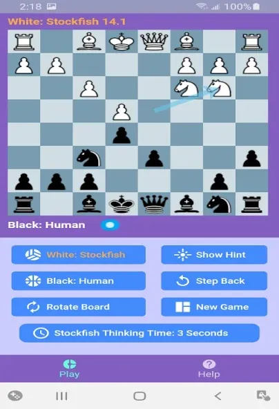 Chess With Stockfish 16 МОД/Взлом [Все открыто, Дополнительные деньги и Меню MOD] Screenshot 2
