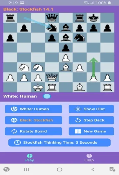 Chess With Stockfish 16 МОД/Взлом [Все открыто, Дополнительные деньги и Меню MOD] Screenshot 3