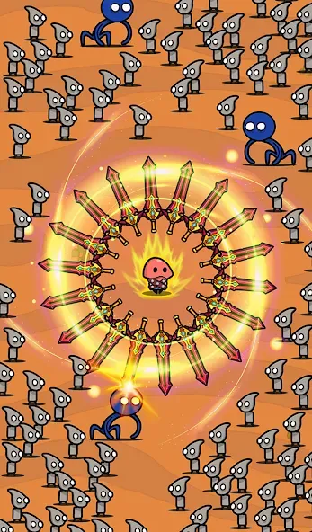 Little Hero: Survival.io (Литл Хиро) МОД/Взлом [Меню, Бесконечные монеты и Открытые уровни] Screenshot 1