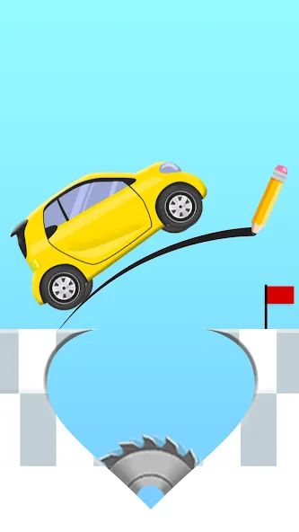 Draw 2 Bridge: Draw Save Car (Дроу 2 Бридж) МОД/Взлом [Много монет, Открытые уровни и Мега MOD] Screenshot 1