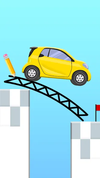 Draw 2 Bridge: Draw Save Car (Дроу 2 Бридж) МОД/Взлом [Много монет, Открытые уровни и Мега MOD] Screenshot 5