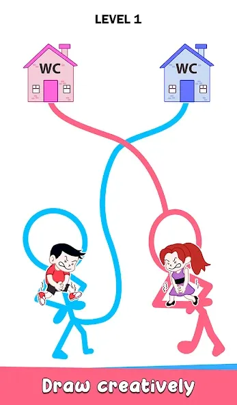 Toilet Rush Race: Draw Puzzle (Туалетная гонкаприпас) МОД/Взлом [Много денег, Монет и Все открыто] Screenshot 1