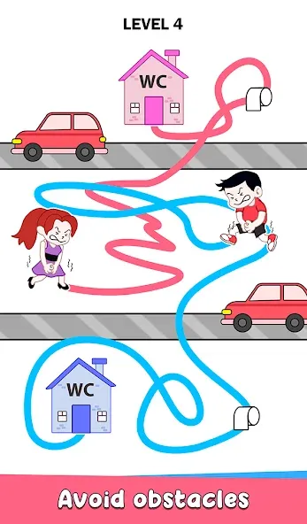 Toilet Rush Race: Draw Puzzle (Туалетная гонкаприпас) МОД/Взлом [Много денег, Монет и Все открыто] Screenshot 4