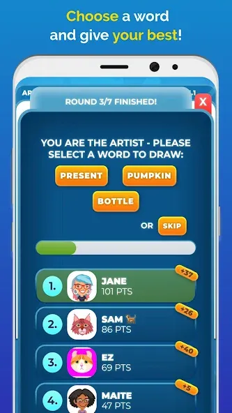 Drawize - Draw and Guess (Дравизе) МОД/Взлом [Много денег, Монет и Все открыто] Screenshot 2