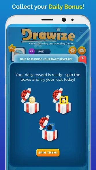 Drawize - Draw and Guess (Дравизе) МОД/Взлом [Много денег, Монет и Все открыто] Screenshot 4