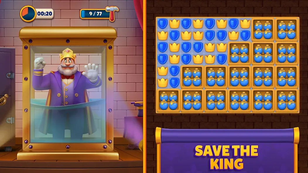 Royal Match (Роял Мэтч) МОД/Взлом [Бесконечные деньги, Монеты и Мега MOD] Screenshot 1