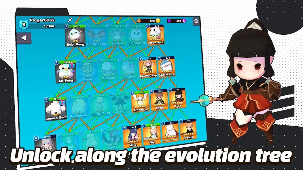 Magical Monster.io : Evolution МОД/Взлом [Все открыто, Дополнительные деньги и Меню MOD] Screenshot 2