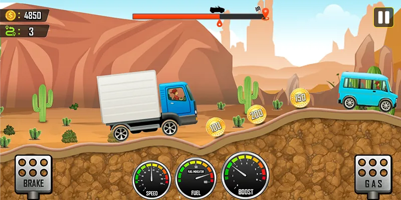 Racing the Hill МОД/Взлом [Деньги, Монеты и Меню MOD] Screenshot 4