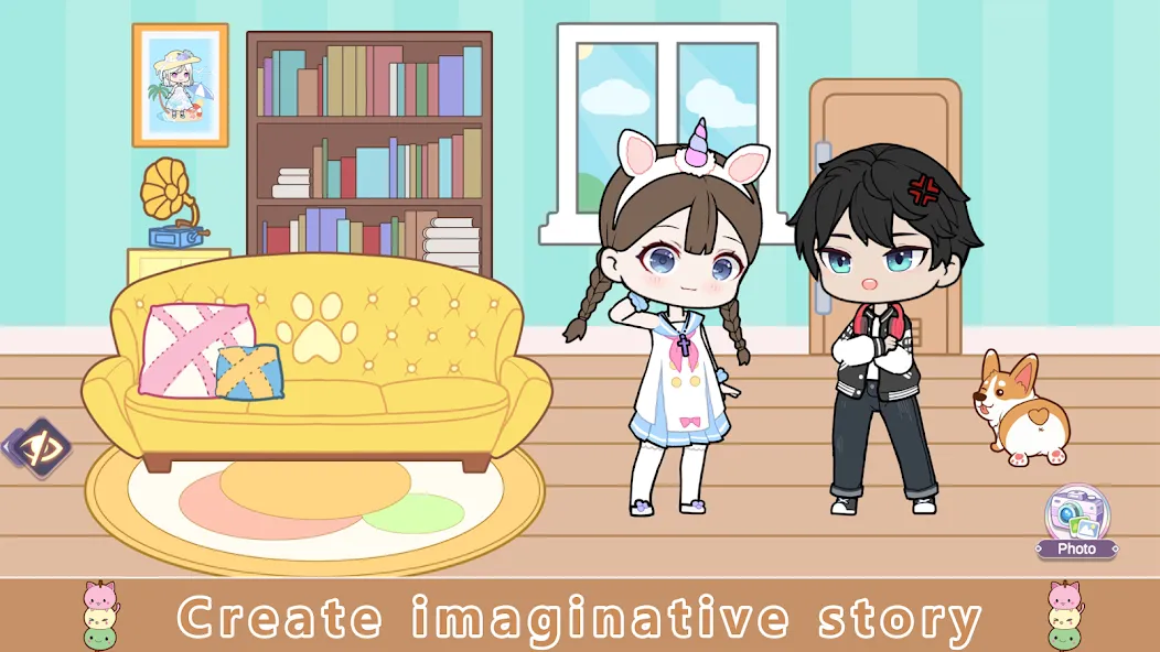 YOYO Doll Anime Dress Up Game (ЙОЙО) МОД/Взлом [Все открыто, Дополнительные деньги и Меню MOD] Screenshot 3