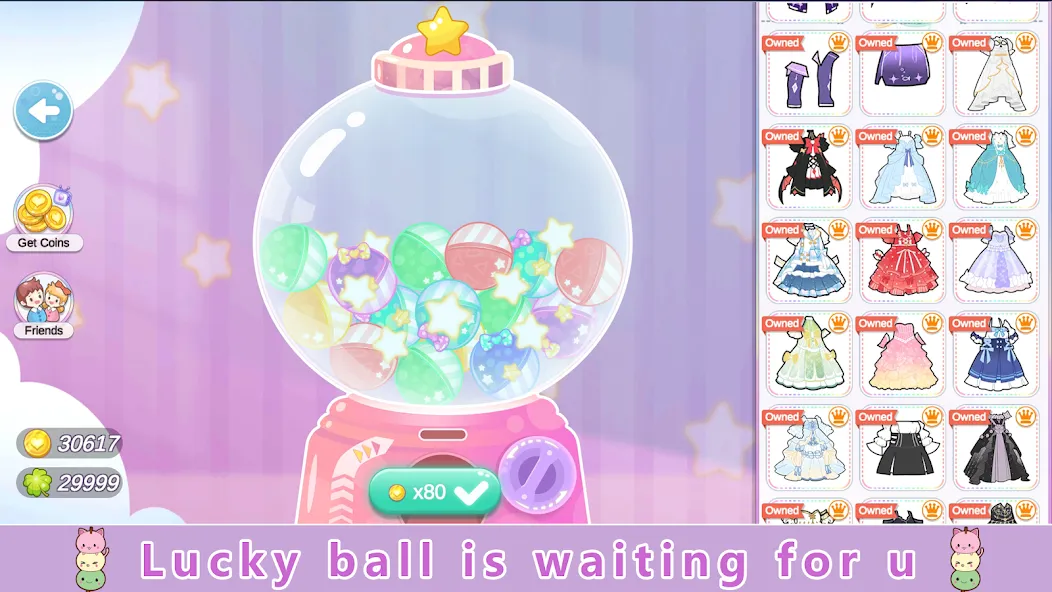 YOYO Doll Anime Dress Up Game (ЙОЙО) МОД/Взлом [Все открыто, Дополнительные деньги и Меню MOD] Screenshot 5