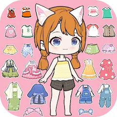 Скачать YOYO Doll Anime Dress Up Game Взлом (Много денег) на Андроид бесплатно