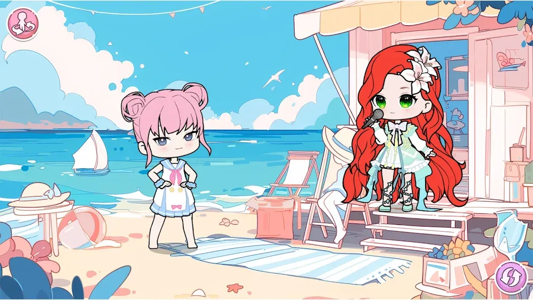 YOYO Doll School life Dress up (ЙОЙО Лайф ворлд) МОД/Взлом [Меню, Бесконечные монеты и Открытые уровни] Screenshot 5