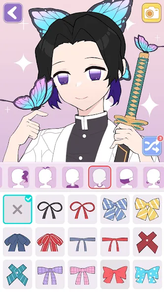 Vlinder Avatar Maker: dress up МОД/Взлом [Много денег, Монет и Все открыто] Screenshot 4