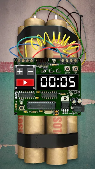 Time Bomb Broken Screen Prank (Тайм Бомб Брокен Скрин Пранк) МОД/Взлом [Деньги, Монеты и Меню MOD] Screenshot 2
