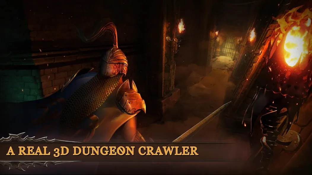 Dungeon & Heroes: 3D RPG МОД/Взлом [Меню, Бесконечные монеты и Открытые уровни] Screenshot 1