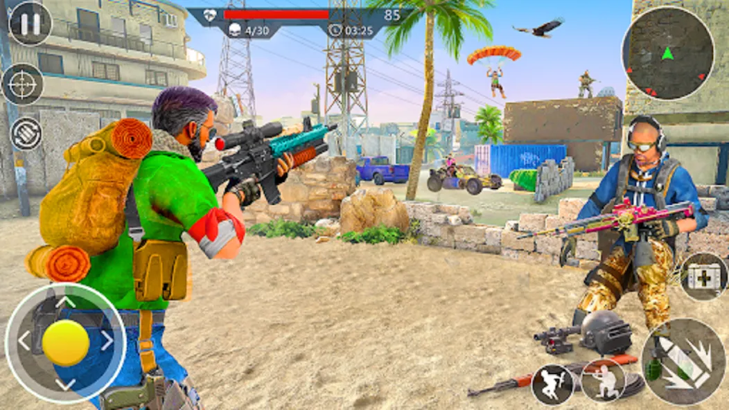 Elite Commando Shooting Games (Элитные игры стрельбы командос) МОД/Взлом [Меню, Бесконечные монеты и Открытые уровни] Screenshot 5