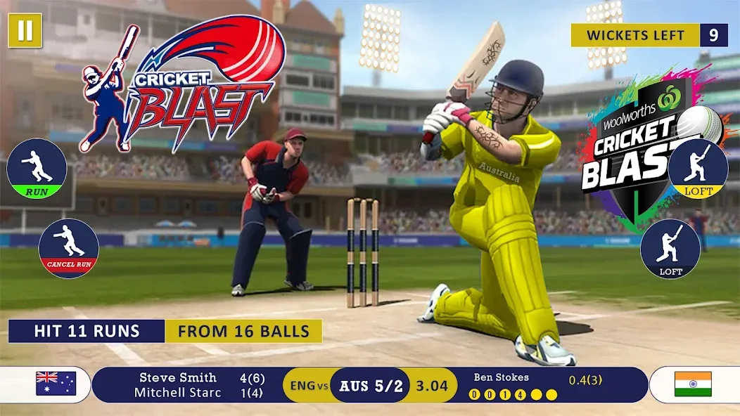 World Cricket Games Offline МОД/Взлом [Деньги, Монеты и Меню MOD] Screenshot 1