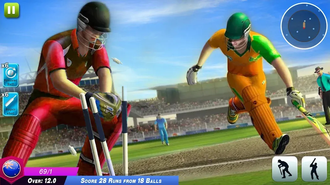World Cricket Games Offline МОД/Взлом [Деньги, Монеты и Меню MOD] Screenshot 4