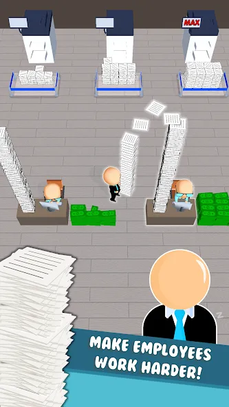 Office Fever (Офисная лихорадка) МОД/Взлом [Все открыто, Дополнительные деньги и Меню MOD] Screenshot 1