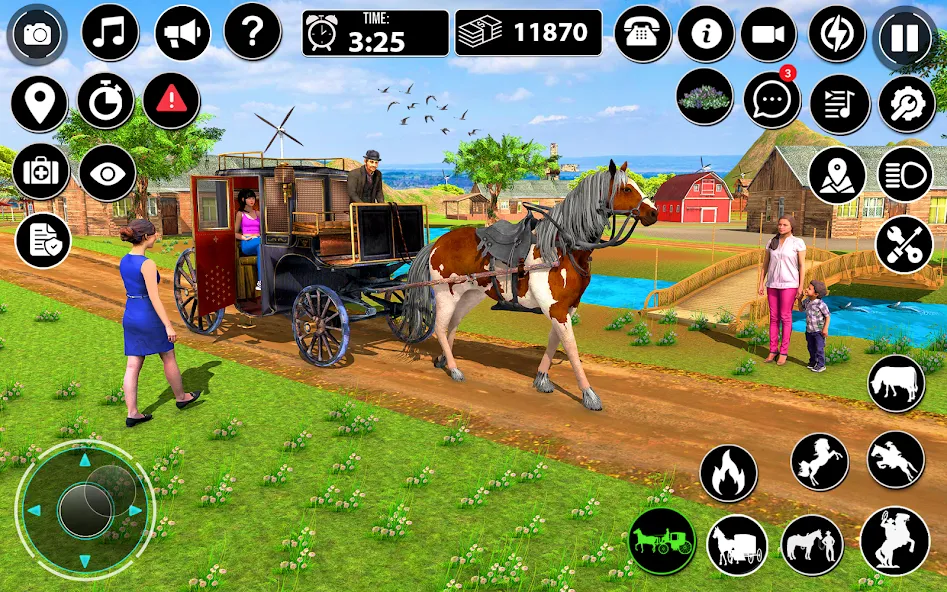 Horse Cart Taxi Transport Game МОД/Взлом [Много монет, Открытые уровни и Мега MOD] Screenshot 3
